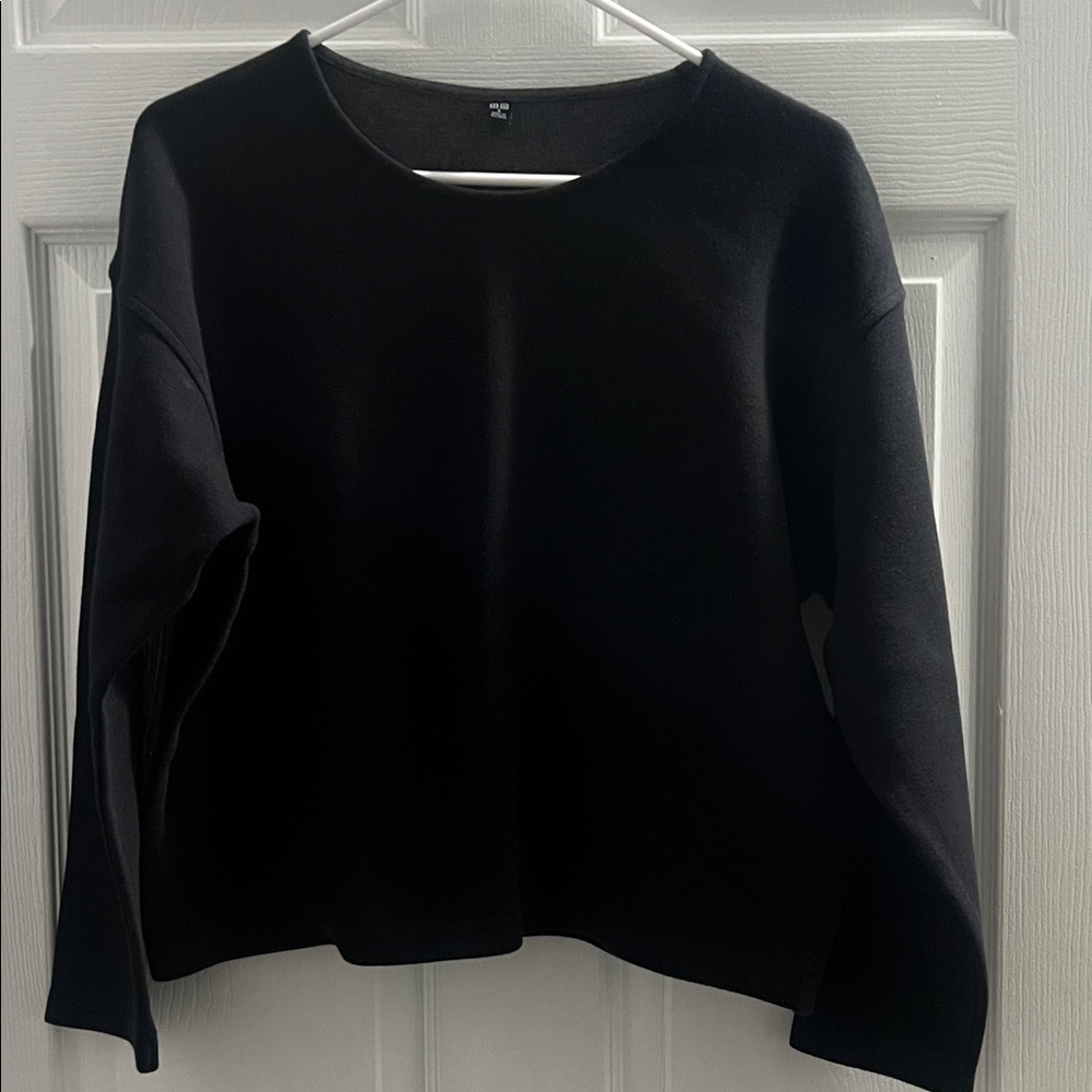 Uniqlo Charcoal Gray Knit Top